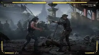Mortal Kombat 11 - Erron Black vs Rambo Gameplay