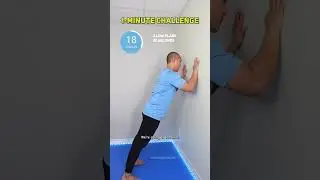 Beginner 1-Minute Wall Plank Challenge
