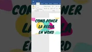 PONER la REGLA en WORD #word #shorts #cursoword #cursodeword #wordgratis #tutorial