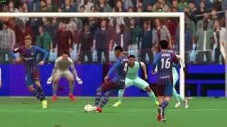 FIFA 22 Araujo Placing Goal