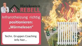 Infrarotheizung richtig positionieren: 