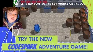 I Try The New CodeSpark Adventure Game Builder!