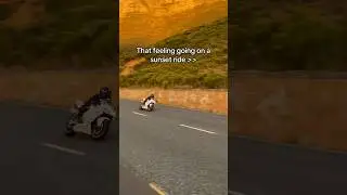 The sunset ride feeling #fypviral #sunsetride #cbr600rr #sportbike #hondacbr