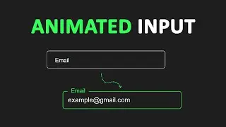 Create an Animated Input with Floating Label Using HTML CSS