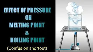 Effect of Pressure on Boiling Point and Melting Point || effect of pressure on melting point