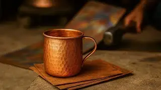 How a flat piece of copper is transformed into a beautiful copper mug🔥🇮🇷
