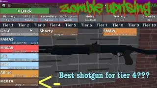 Roblox Zombie Uprising best weapons in each tier!