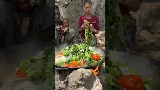 Together in the Wild ❣️ Hadza Mom&rsquo;s Amazing Cooking #shorts
