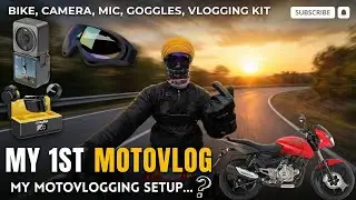 My 1st Moto Vlog with Pulsar 150 | My Motovlogging Setup | DJI ACTION 2 | #motovlogging #motovlog 
