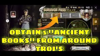 PUBG NEW STATE - VOL 12 - WEEK 2 STORY MISSION LOCATION || OBTAIN 5 ANCIENT BOOKS FROM AROUND TROI'S