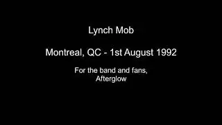 Lynch Mob   Montreal, QC  - 1st August 1992