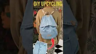 DIY Denim Backpack #diy #sewing #backpack #denim