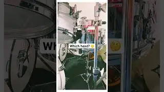 Which drumhead?? Let me know in comments! #drums #drummer #snare #snaredrums #gretsch #gretschdrums