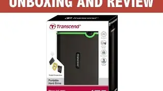 Transcend portable external hard drive review and unboxing