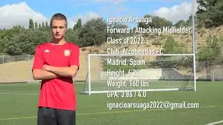 Ignacio Arsuaga - College Soccer Recruiting Highlight Video - Class of 2022 ⚽️