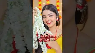 Hairstyle for Durgapujo #durgapujo #hairstyle #gajra #traditional