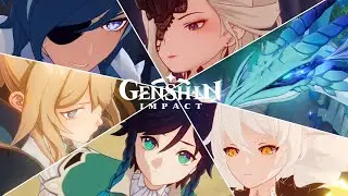 All Mondstadt Archon Quest Cutscenes 4K UHD | Complete Compilation Movie Playlist | Genshin Impact