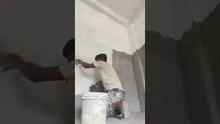 Wall putty first coat new style #homepainting #viral #constructionwork #viralvideos #viralpainter 