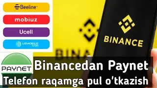 Binance dan telefon raqamga paynet qilish