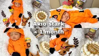 Akio Stark as Kurama Naruto || DIY monthly milestone  photoshoot