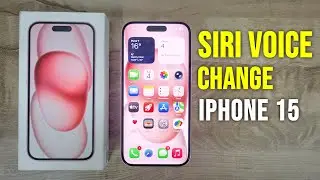 how to change siri voice in iphone 15