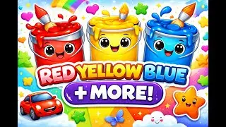 Red Yellow Blue I +More Kids Song | Super simple songs | Fun Colors Song