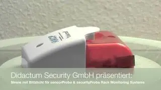 AKCP Sirene & Stroboskop f&uuml;r sensorProbe + securityProbe Rack Monitoring Systeme