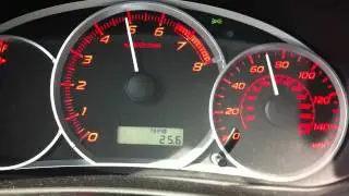 2011 WRX Stage 1 Full Acceleration 0-80 MPH Cobb Intake and AP