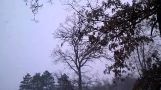 Winter storm Luna begins.