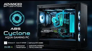 ABS Cyclone Aqua Gaming PC Review | i7-14700F, RTX 5060, 32GB DDR5, 1TB SSD, DLSS 4