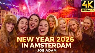 Обратный отсчет до Нового года в Амстердаме в формате 4K 🎆 | Новогодний фейерверк и прекрасные мо...