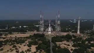 LVM3 M5 Drone Visuals | ISRO launch vehicle of CMS - 03 Communication satellite