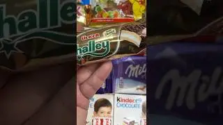 &Uuml;lker Halley Milk Chocolate Sandwich ASMR Eating Sounds 🍫 Biscuit Marshmallow Unboxing #Shorts