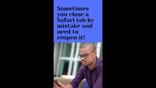 How to reopen a closed tab in Safari  #shortsyoutube