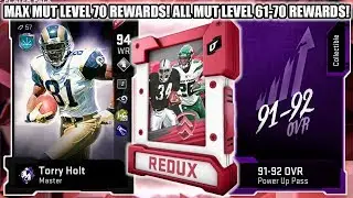 MAX MUT LEVEL 70 REWARDS! SERIES REDUX PLAYER PACK! MUT LEVEL 61-70 REWARD | MADDEN 20 ULTIMATE TEAM