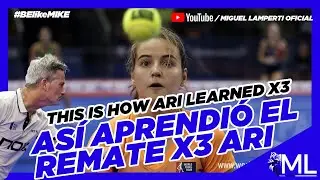This is how #Ari learned x3 in #padel | Det h&auml;r &auml;r hur Ari l&auml;rde sig x3 padel slam shot | #lamperti