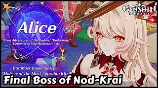 Катсцена первого появления Алисы (финальный босс Нод-Край) Genshin Impact 6.2 Luna III Нод-Край