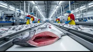 Inside a High-Tech Fish Processing Factory | Fresh Catch to Frozen Fillets (Full Process)