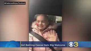 Girl Battling Cancer Receives Heartwarming Welcome Home From Roselyn Elementary School After 100 Day