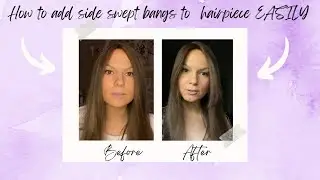 HOW TO CUT CURTAIN BANGS ON YOUR HAIRPIECE - EASILY!!! (Higline topper edition)
