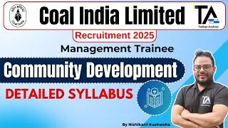 CIL Management Trainee Community Development Syllabus||Coal India Recruitment 2025 Syllabus||
