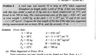 Tape corrections Numericals
