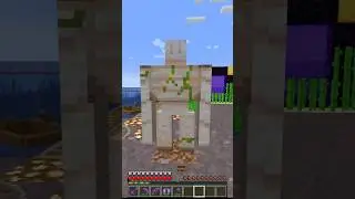Как создать железного голема #minecraft