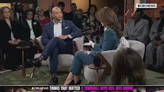Maryland Governor Wes Moore joins Norah O'Donnell in CBS Town Hall meeting