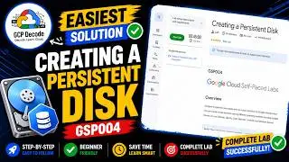Creating a Persistent Disk | GSP004 | 100% WORKING SOLUTION | #googlecloudarcade