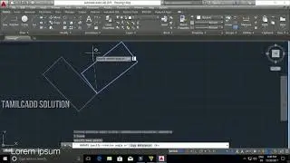 AutoCAD Modify Tool Align, Break, Break at point -- Tamil