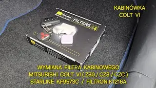 Wymiana filtra kabinowego #kabinówka #Mitsubishi #Colt VI Z30 CZC CZ3 filtr kabinowy