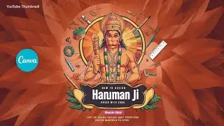 Hanuman ji ki poster design with Canva by Ankit Sharma #hanuman #photoediting #design