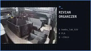 Rivian R1S/R1T Console Organizer 3D Print | Custom Car Storage Solution