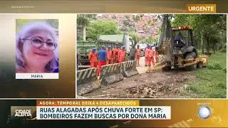 Corpo de Bombeiros segue em busca de idosa desaparecida após chuva desta sexta 16 em SP